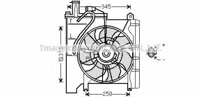 AVA QUALITY COOLING to7553 -  Вентилятор, охлаждение двигателя